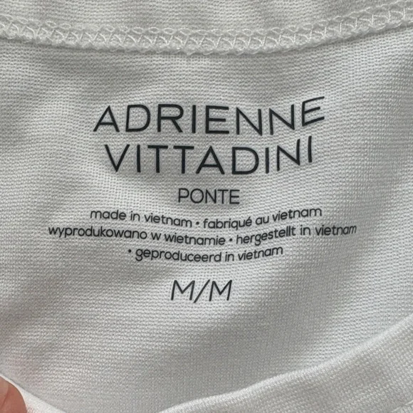 Adrienne Vittadini Classic White Short Sleeve Tee - Picture 2 of 3